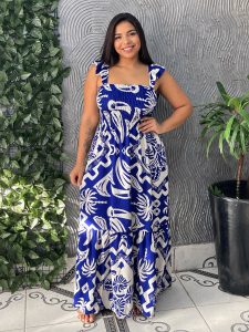 Vestido Longo Alça Borboleta