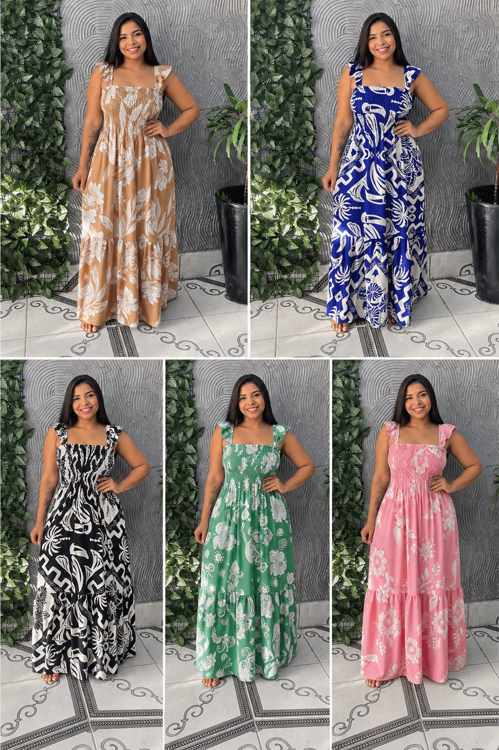 Vestido Longo Alça Borboleta - Imagem 2