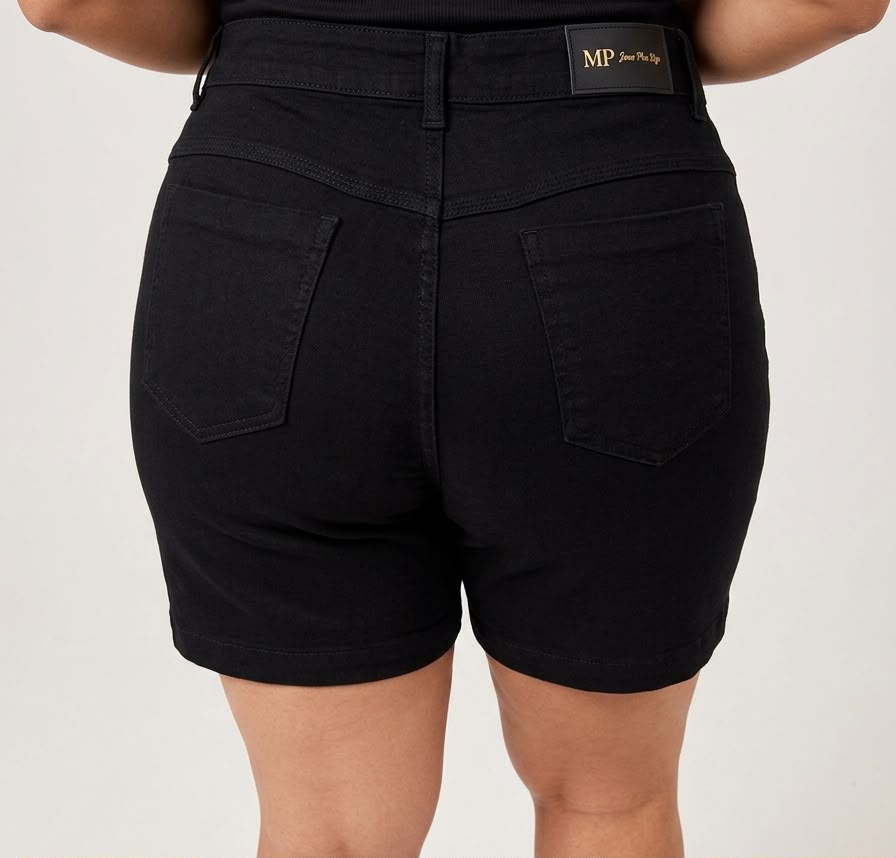 Short Brim Preto Feminino - Imagem 2